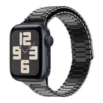 竹紋磁性不鏽鋼金屬錶帶，適用於 Apple Watch SE 2023 44mm，適用於 Apple Watch SE 2023 40mm，適用於 Apple Watch Ultra 2 49mm，適用於 Apple Watch Series 9 45mm，適用於 Apple Watch Series 9 41mm，適用於 Apple Watch Ultra 49mm