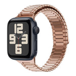 竹紋磁性不鏽鋼金屬錶帶，適用於 Apple Watch SE 2023 44mm，適用於 Apple Watch SE 2023 40mm，適用於 Apple Watch Ultra 2 49mm，適用於 Apple Watch Series 9 45mm，適用於 Apple Watch Series 9 41mm，適用於 Apple Watch Ultra 49mm
