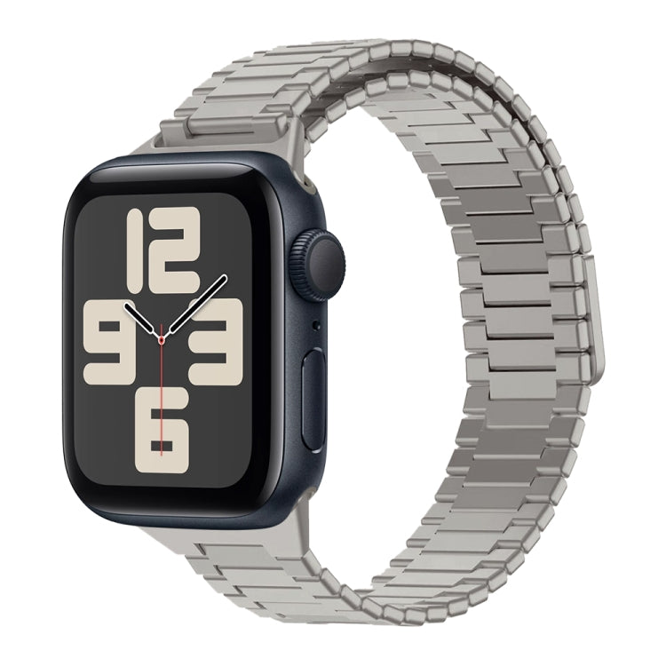 竹紋磁性不鏽鋼金屬錶帶，適用於 Apple Watch SE 2023 44mm，適用於 Apple Watch SE 2023 40mm，適用於 Apple Watch Ultra 2 49mm，適用於 Apple Watch Series 9 45mm，適用於 Apple Watch Series 9 41mm，適用於 Apple Watch Ultra 49mm
