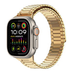 竹紋磁性不鏽鋼金屬錶帶，適用於 Apple Watch SE 2023 44mm，適用於 Apple Watch SE 2023 40mm，適用於 Apple Watch Ultra 2 49mm，適用於 Apple Watch Series 9 45mm，適用於 Apple Watch Series 9 41mm，適用於 Apple Watch Ultra 49mm
