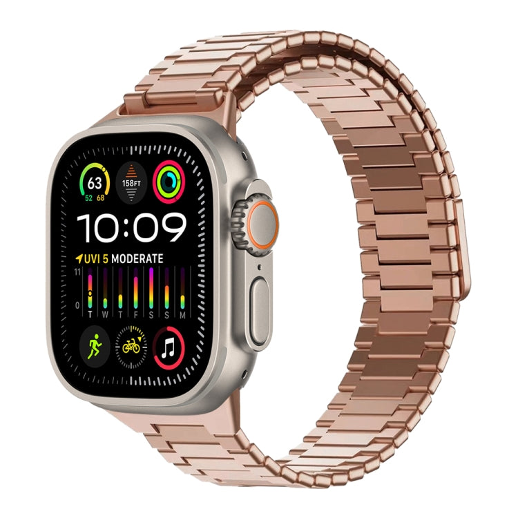 竹紋磁性不鏽鋼金屬錶帶，適用於 Apple Watch SE 2023 44mm，適用於 Apple Watch SE 2023 40mm，適用於 Apple Watch Ultra 2 49mm，適用於 Apple Watch Series 9 45mm，適用於 Apple Watch Series 9 41mm，適用於 Apple Watch Ultra 49mm