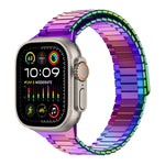 竹紋磁性不鏽鋼金屬錶帶，適用於 Apple Watch SE 2023 44mm，適用於 Apple Watch SE 2023 40mm，適用於 Apple Watch Ultra 2 49mm，適用於 Apple Watch Series 9 45mm，適用於 Apple Watch Series 9 41mm，適用於 Apple Watch Ultra 49mm