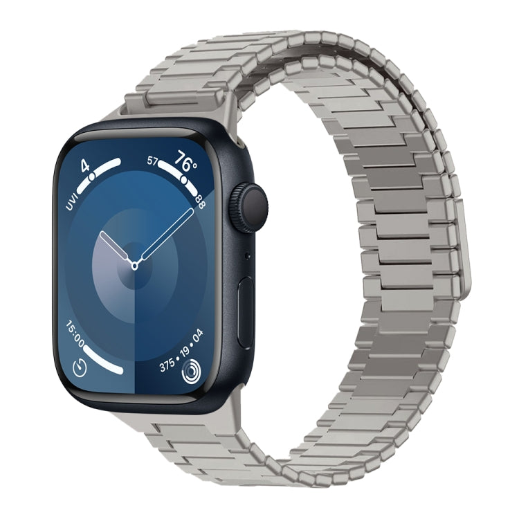 竹紋磁性不鏽鋼金屬錶帶，適用於 Apple Watch SE 2023 44mm，適用於 Apple Watch SE 2023 40mm，適用於 Apple Watch Ultra 2 49mm，適用於 Apple Watch Series 9 45mm，適用於 Apple Watch Series 9 41mm，適用於 Apple Watch Ultra 49mm