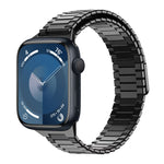 竹紋磁性不鏽鋼金屬錶帶，適用於 Apple Watch SE 2023 44mm，適用於 Apple Watch SE 2023 40mm，適用於 Apple Watch Ultra 2 49mm，適用於 Apple Watch Series 9 45mm，適用於 Apple Watch Series 9 41mm，適用於 Apple Watch Ultra 49mm