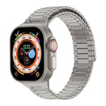 竹紋磁性不鏽鋼金屬錶帶，適用於 Apple Watch SE 2023 44mm，適用於 Apple Watch SE 2023 40mm，適用於 Apple Watch Ultra 2 49mm，適用於 Apple Watch Series 9 45mm，適用於 Apple Watch Series 9 41mm，適用於 Apple Watch Ultra 49mm