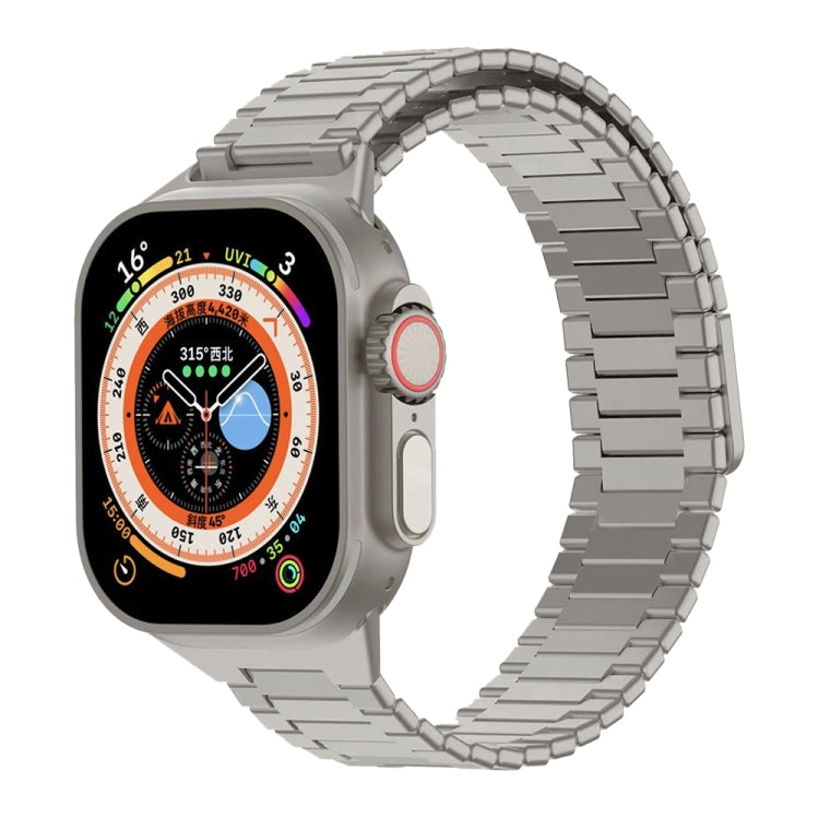 竹紋磁性不鏽鋼金屬錶帶，適用於 Apple Watch SE 2023 44mm，適用於 Apple Watch SE 2023 40mm，適用於 Apple Watch Ultra 2 49mm，適用於 Apple Watch Series 9 45mm，適用於 Apple Watch Series 9 41mm，適用於 Apple Watch Ultra 49mm
