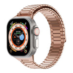 竹紋磁性不鏽鋼金屬錶帶，適用於 Apple Watch SE 2023 44mm，適用於 Apple Watch SE 2023 40mm，適用於 Apple Watch Ultra 2 49mm，適用於 Apple Watch Series 9 45mm，適用於 Apple Watch Series 9 41mm，適用於 Apple Watch Ultra 49mm