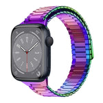 竹紋磁性不鏽鋼金屬錶帶，適用於 Apple Watch Series 8 41mm，適用於 Apple Watch Series 8 45mm，適用於 Apple Watch SE 2022 40mm，適用於 Apple Watch SE 2022 44mm，適用於 Apple Watch Series 7 41mm，適用於 Apple Watch Series 7 45mm