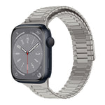 竹紋磁性不鏽鋼金屬錶帶，適用於 Apple Watch Series 8 41mm，適用於 Apple Watch Series 8 45mm，適用於 Apple Watch SE 2022 40mm，適用於 Apple Watch SE 2022 44mm，適用於 Apple Watch Series 7 41mm，適用於 Apple Watch Series 7 45mm