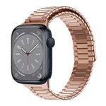 竹紋磁性不鏽鋼金屬錶帶，適用於 Apple Watch Series 8 41mm，適用於 Apple Watch Series 8 45mm，適用於 Apple Watch SE 2022 40mm，適用於 Apple Watch SE 2022 44mm，適用於 Apple Watch Series 7 41mm，適用於 Apple Watch Series 7 45mm