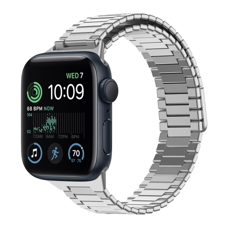 竹紋磁性不鏽鋼金屬錶帶，適用於 Apple Watch Series 8 41mm，適用於 Apple Watch Series 8 45mm，適用於 Apple Watch SE 2022 40mm，適用於 Apple Watch SE 2022 44mm，適用於 Apple Watch Series 7 41mm，適用於 Apple Watch Series 7 45mm