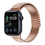 竹紋磁性不鏽鋼金屬錶帶，適用於 Apple Watch Series 8 41mm，適用於 Apple Watch Series 8 45mm，適用於 Apple Watch SE 2022 40mm，適用於 Apple Watch SE 2022 44mm，適用於 Apple Watch Series 7 41mm，適用於 Apple Watch Series 7 45mm