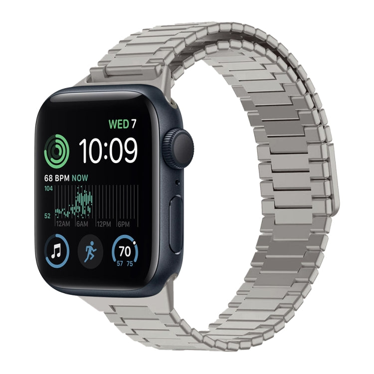 竹紋磁性不鏽鋼金屬錶帶，適用於 Apple Watch Series 8 41mm，適用於 Apple Watch Series 8 45mm，適用於 Apple Watch SE 2022 40mm，適用於 Apple Watch SE 2022 44mm，適用於 Apple Watch Series 7 41mm，適用於 Apple Watch Series 7 45mm
