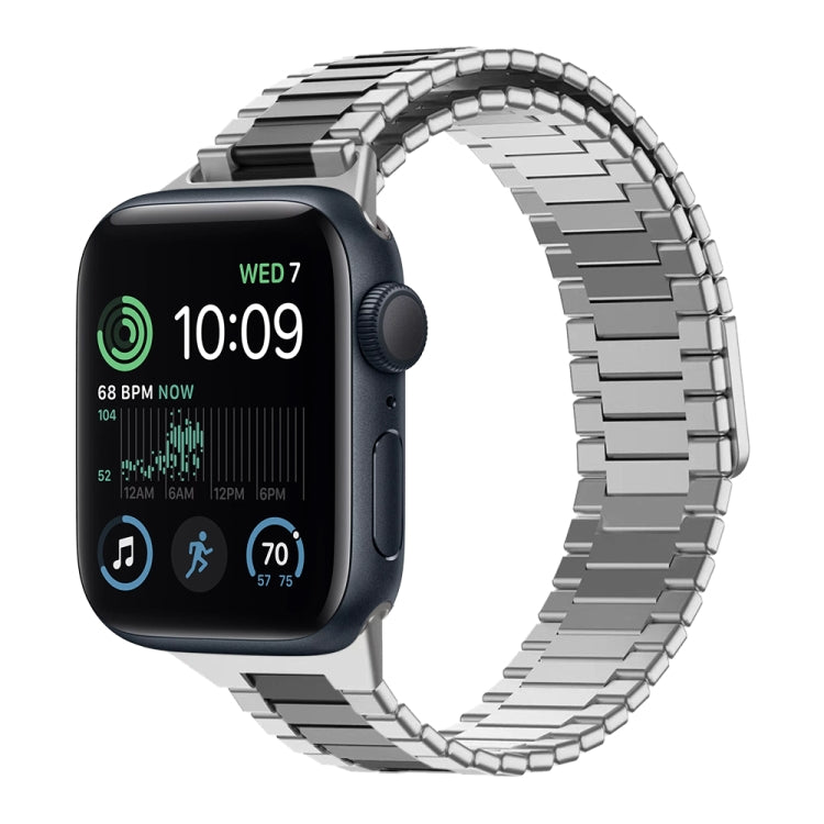 竹紋磁性不鏽鋼金屬錶帶，適用於 Apple Watch Series 8 41mm，適用於 Apple Watch Series 8 45mm，適用於 Apple Watch SE 2022 40mm，適用於 Apple Watch SE 2022 44mm，適用於 Apple Watch Series 7 41mm，適用於 Apple Watch Series 7 45mm