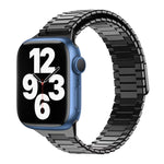 竹紋磁性不鏽鋼金屬錶帶，適用於 Apple Watch Series 8 41mm，適用於 Apple Watch Series 8 45mm，適用於 Apple Watch SE 2022 40mm，適用於 Apple Watch SE 2022 44mm，適用於 Apple Watch Series 7 41mm，適用於 Apple Watch Series 7 45mm