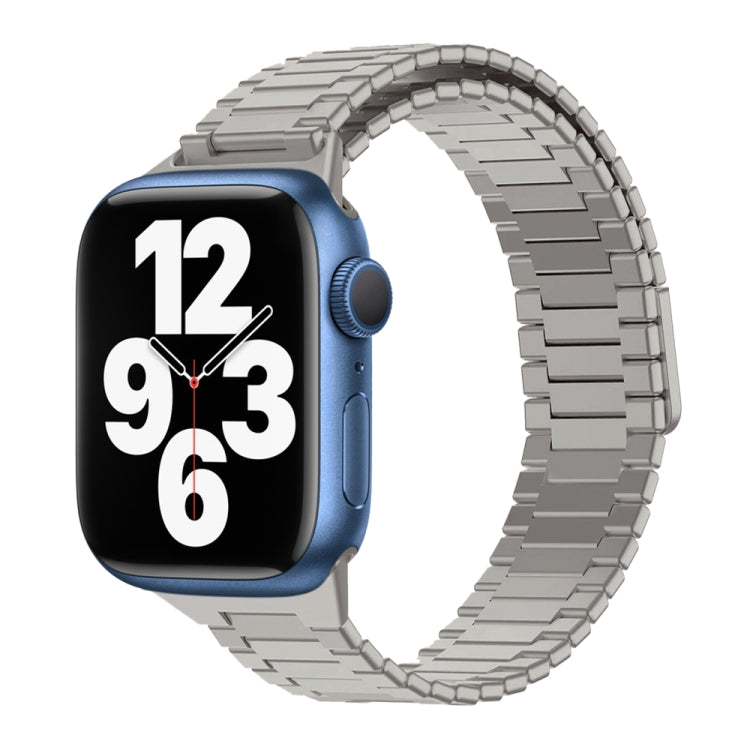 竹紋磁性不鏽鋼金屬錶帶，適用於 Apple Watch Series 8 41mm，適用於 Apple Watch Series 8 45mm，適用於 Apple Watch SE 2022 40mm，適用於 Apple Watch SE 2022 44mm，適用於 Apple Watch Series 7 41mm，適用於 Apple Watch Series 7 45mm