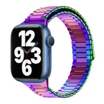 竹紋磁性不鏽鋼金屬錶帶，適用於 Apple Watch Series 8 41mm，適用於 Apple Watch Series 8 45mm，適用於 Apple Watch SE 2022 40mm，適用於 Apple Watch SE 2022 44mm，適用於 Apple Watch Series 7 41mm，適用於 Apple Watch Series 7 45mm