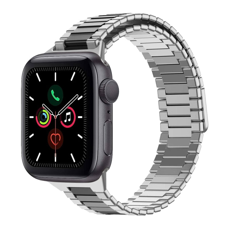 竹紋磁性不鏽鋼金屬錶帶，適用於 Apple Watch Series 6 40mm，適用於 Apple Watch Series 6 44mm，適用於 Apple Watch Series 5 44mm，適用於 Apple Watch Series 5 40mm，適用於 Apple Watch Series 4 44mm，適用於 Apple Watch Series 4 40mm