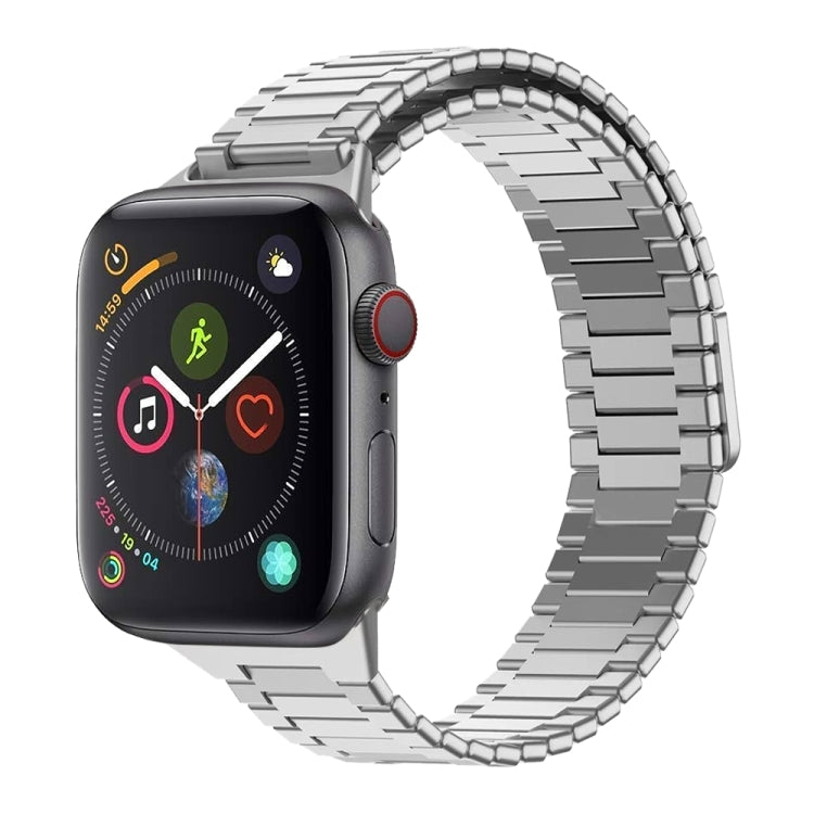 竹紋磁性不鏽鋼金屬錶帶，適用於 Apple Watch Series 6 40mm，適用於 Apple Watch Series 6 44mm，適用於 Apple Watch Series 5 44mm，適用於 Apple Watch Series 5 40mm，適用於 Apple Watch Series 4 44mm，適用於 Apple Watch Series 4 40mm