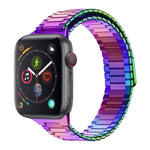 竹紋磁性不鏽鋼金屬錶帶，適用於 Apple Watch Series 6 40mm，適用於 Apple Watch Series 6 44mm，適用於 Apple Watch Series 5 44mm，適用於 Apple Watch Series 5 40mm，適用於 Apple Watch Series 4 44mm，適用於 Apple Watch Series 4 40mm
