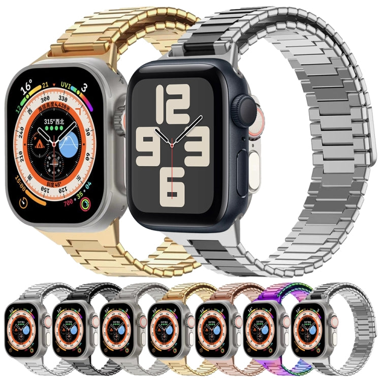 竹紋磁性不鏽鋼金屬錶帶，適用於 Apple Watch Series 8 41mm，適用於 Apple Watch Series 8 45mm，適用於 Apple Watch SE 2022 40mm，適用於 Apple Watch SE 2022 44mm，適用於 Apple Watch Series 7 41mm，適用於 Apple Watch Series 7 45mm