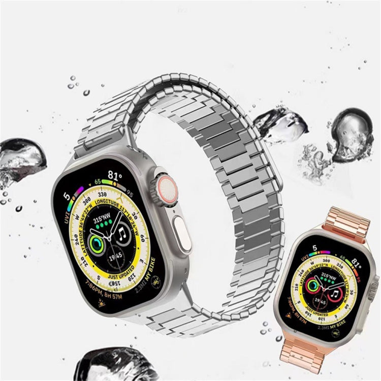 竹紋磁性不鏽鋼金屬錶帶，適用於 Apple Watch SE 2023 44mm，適用於 Apple Watch SE 2023 40mm，適用於 Apple Watch Ultra 2 49mm，適用於 Apple Watch Series 9 45mm，適用於 Apple Watch Series 9 41mm，適用於 Apple Watch Ultra 49mm