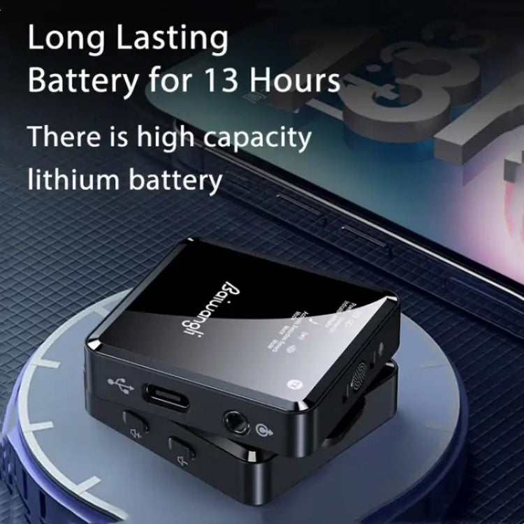 SX39 適用 iPhone 的領夾式無線降噪麥克風，含雙發射器與接收器，適用 iPhone