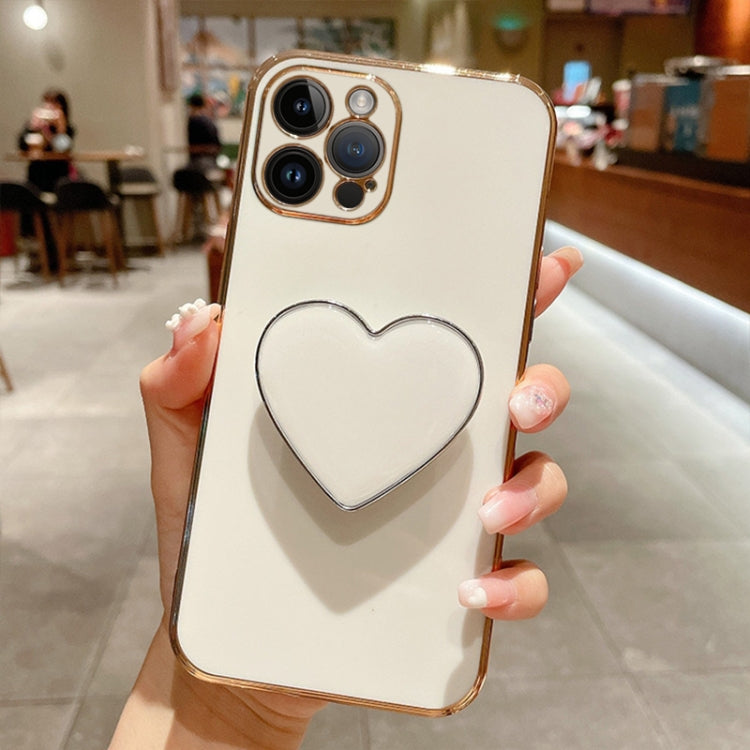 電鍍愛心指環支架 TPU 手機殼，適用於 iPhone 14 Pro Max、iPhone SE 2022 / 2020 / 7 / 8、iPhone 13 Pro Max、iPhone 13 Pro、iPhone 13、iPhone 13 mini、iPhone 12、iPhone 12 Pro Max