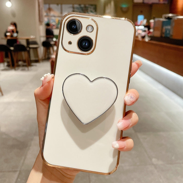 電鍍愛心指環支架 TPU 手機殼，適用於 iPhone 14 Pro Max、iPhone SE 2022 / 2020 / 7 / 8、iPhone 13 Pro Max、iPhone 13 Pro、iPhone 13、iPhone 13 mini、iPhone 12、iPhone 12 Pro Max