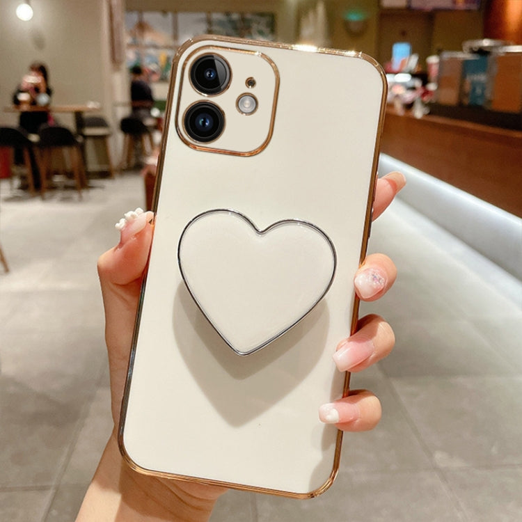 電鍍愛心指環支架 TPU 手機殼，適用於 iPhone 14 Pro Max、iPhone SE 2022 / 2020 / 7 / 8、iPhone 13 Pro Max、iPhone 13 Pro、iPhone 13、iPhone 13 mini、iPhone 12、iPhone 12 Pro Max