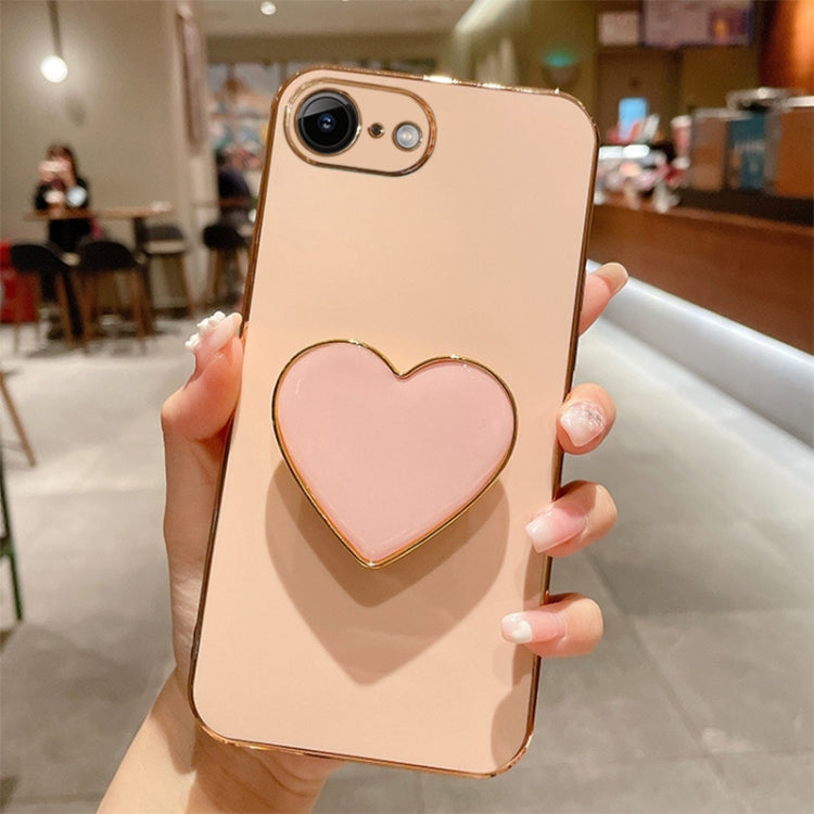 電鍍愛心指環支架 TPU 手機殼，適用於 iPhone 14 Pro Max、iPhone SE 2022 / 2020 / 7 / 8、iPhone 13 Pro Max、iPhone 13 Pro、iPhone 13、iPhone 13 mini、iPhone 12、iPhone 12 Pro Max