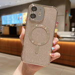 亮片電鍍 MagSafe TPU 手機殼，適用於 iPhone 11 Pro Max、iPhone 11、iPhone 11 Pro、iPhone X / XS、iPhone XR、iPhone XS Max