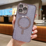 亮片電鍍 MagSafe TPU 手機殼，適用於 iPhone 11 Pro Max、iPhone 11、iPhone 11 Pro、iPhone X / XS、iPhone XR、iPhone XS Max