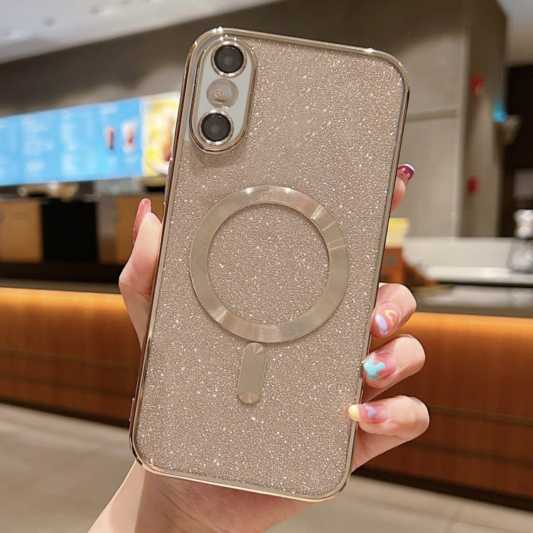 亮片電鍍 MagSafe TPU 手機殼，適用於 iPhone 11 Pro Max、iPhone 11、iPhone 11 Pro、iPhone X / XS、iPhone XR、iPhone XS Max