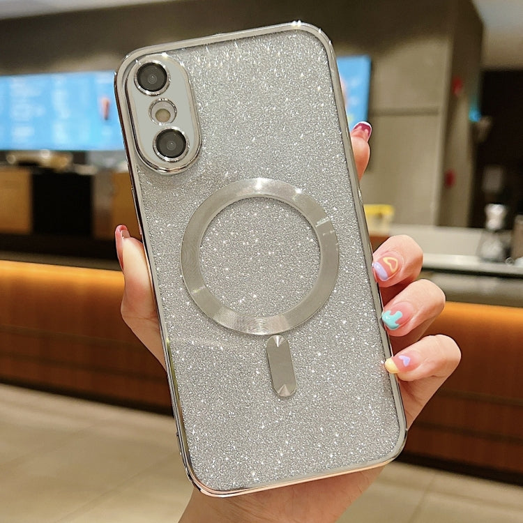 亮片電鍍 MagSafe TPU 手機殼，適用於 iPhone 11 Pro Max、iPhone 11、iPhone 11 Pro、iPhone X / XS、iPhone XR、iPhone XS Max