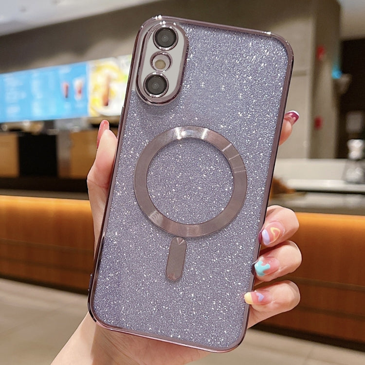 亮片電鍍 MagSafe TPU 手機殼，適用於 iPhone 11 Pro Max、iPhone 11、iPhone 11 Pro、iPhone X / XS、iPhone XR、iPhone XS Max