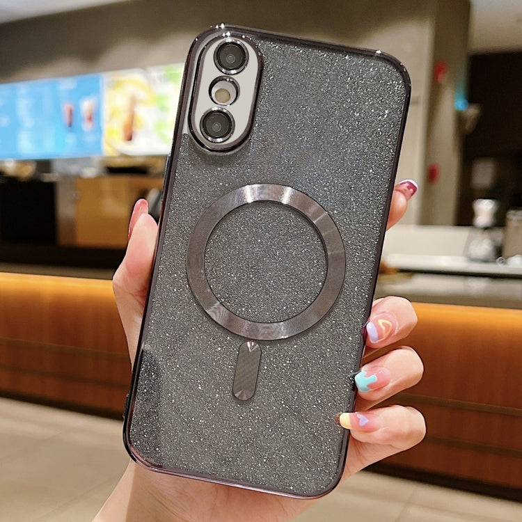 亮片電鍍 MagSafe TPU 手機殼，適用於 iPhone 11 Pro Max、iPhone 11、iPhone 11 Pro、iPhone X / XS、iPhone XR、iPhone XS Max