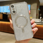 亮片電鍍 MagSafe TPU 手機殼，適用於 iPhone 11 Pro Max、iPhone 11、iPhone 11 Pro、iPhone X / XS、iPhone XR、iPhone XS Max