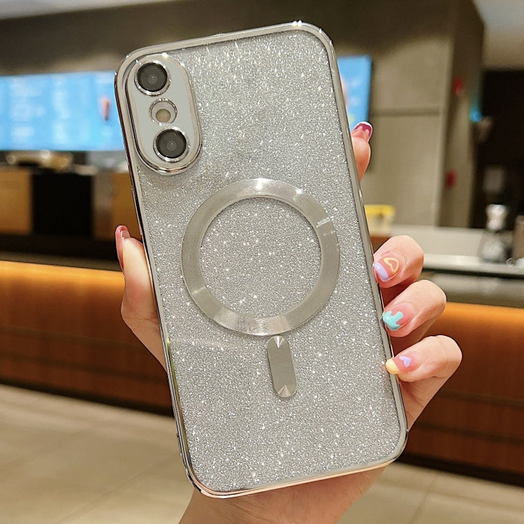 亮片電鍍 MagSafe TPU 手機殼，適用於 iPhone 11 Pro Max、iPhone 11、iPhone 11 Pro、iPhone X / XS、iPhone XR、iPhone XS Max
