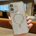 亮片電鍍 MagSafe TPU 手機殼，適用於 iPhone 16 Pro、iPhone 16 Plus、iPhone 16、iPhone 15 Pro Max、iPhone 15 Pro、iPhone 15 Plus