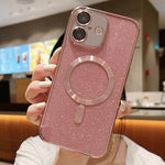 閃粉電鍍 MagSafe TPU 手機殼，適用於 iPhone 17e / 16e、iPhone 17 Pro Max、iPhone 17 Pro、iPhone 17、iPhone Air、iPhone 16 Pro Max