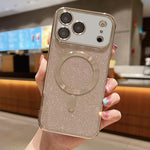 閃粉電鍍 MagSafe TPU 手機殼，適用於 iPhone 17e / 16e、iPhone 17 Pro Max、iPhone 17 Pro、iPhone 17、iPhone Air、iPhone 16 Pro Max