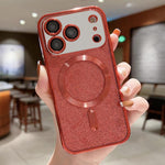 閃粉電鍍 MagSafe TPU 手機殼，適用於 iPhone 17e / 16e、iPhone 17 Pro Max、iPhone 17 Pro、iPhone 17、iPhone Air、iPhone 16 Pro Max