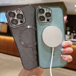 亮片電鍍 MagSafe TPU 手機殼，適用於 iPhone 16 Pro、iPhone 16 Plus、iPhone 16、iPhone 15 Pro Max、iPhone 15 Pro、iPhone 15 Plus