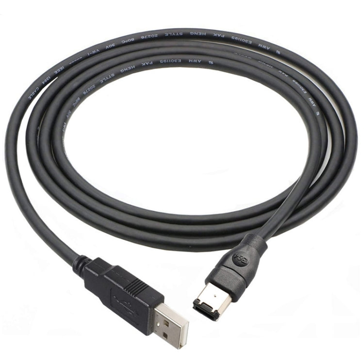 JUNSUNMAY Firewire IEEE 1394 6 針公頭轉 USB 2.0 公頭轉換線，1.8m，3m，4.5m