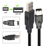 JUNSUNMAY Firewire IEEE 1394 6 針公頭轉 USB 2.0 公頭轉換線，1.8m，3m，4.5m