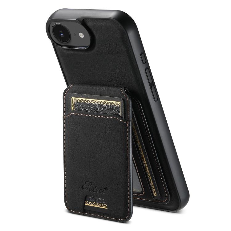 Suteni H16 荔枝紋皮革可拆式錢包背蓋手機殼，適用於 iPhone 17e / 16e，適用於 iPhone 17 Pro Max，適用於 iPhone 17 Pro，適用於 iPhone 17，適用於 iPhone Air，適用於 iPhone 16 Pro Max，適用於 iPhone 16 Pro，適用於 iPhone 16 Plus，適用於 iPhone 16