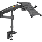 NB H100-FP 適用於 10-17 吋氣壓彈簧機構全動作臂 VESA 板桌上型筆記型電腦支架, NB H100-FP