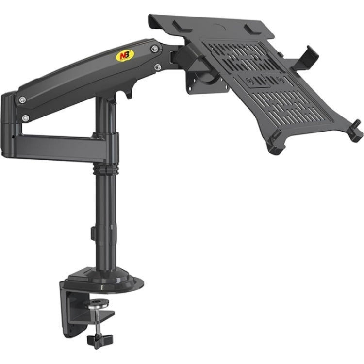 NB H100-FP 適用於 10-17 吋氣壓彈簧機構全動作臂 VESA 板桌上型筆記型電腦支架, NB H100-FP