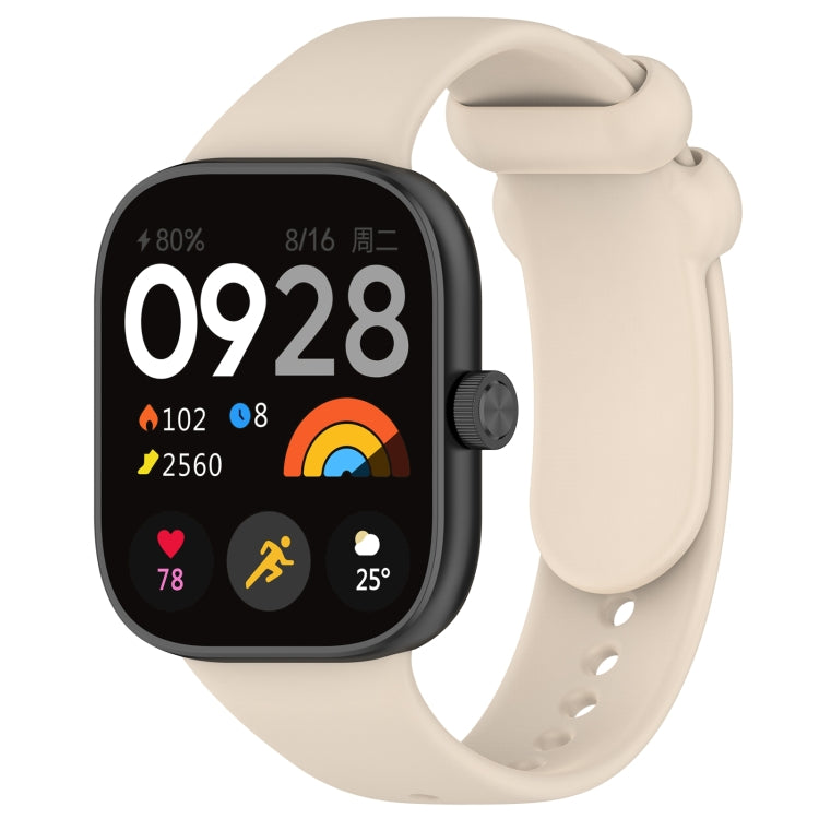 Solid Color Liquid Silicone Watch Band, For Redmi Watch 4